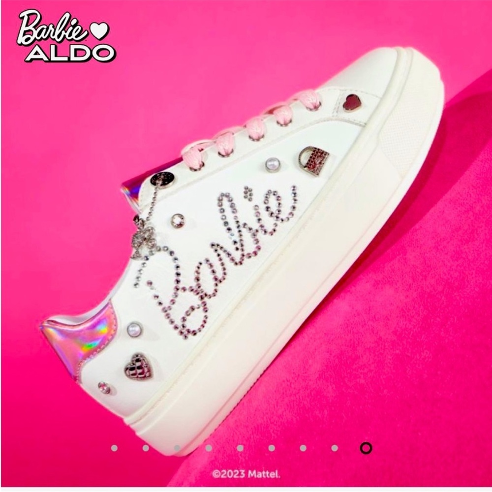 Barbie x Aldo embellished sneakers, Barbie Tennis Shoes, Barbie Sneakers